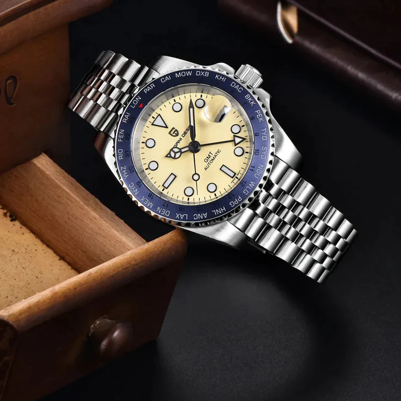 Pagani Design NH34 Movement Anti-Radiation Coating Yellow Dial Men's Watch